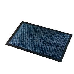 Foto van Wicotex deurmat-schoonloopmat faro 60x80cm zwart blauw