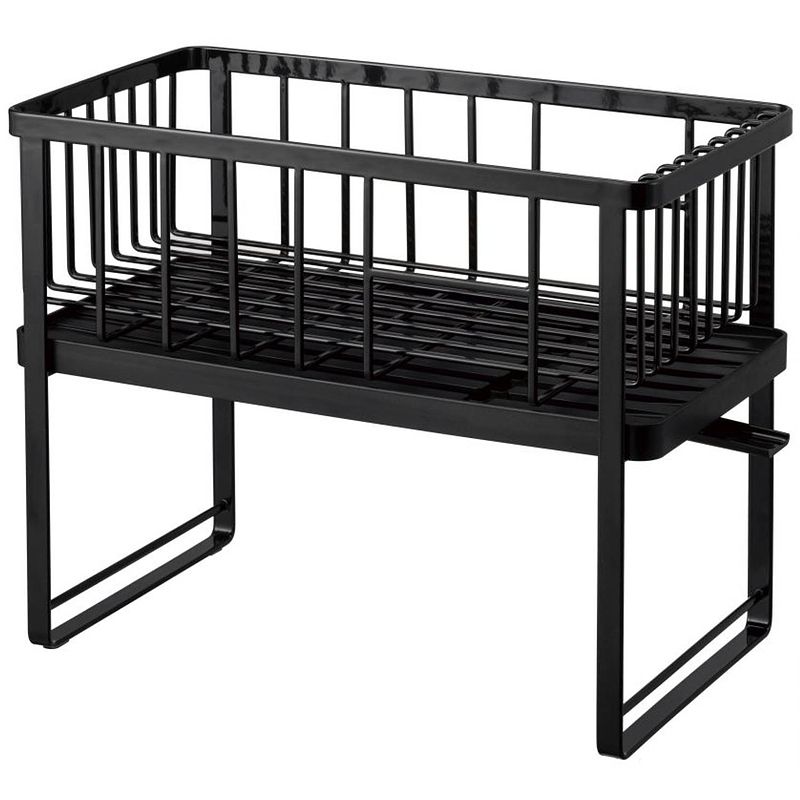 Foto van Yamazaki dish drainer rack 2 levels - tower - black