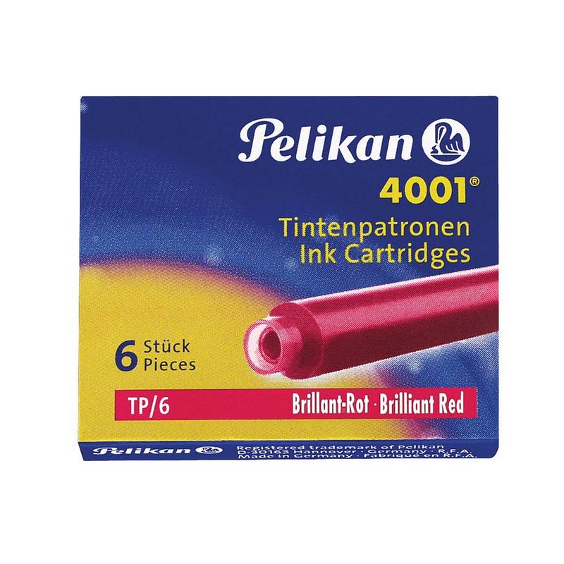 Foto van Pelikan inktpatronen 4001 rood