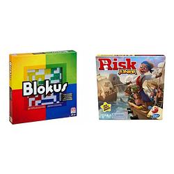 Foto van Spellenbundel - 2 stuks - blokus & risk junior