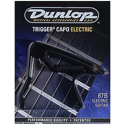 Foto van Dunlop 87b electric trigger capo voor elektrische gitaar zwart