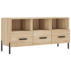 Foto van The living store televisiekast sonoma eiken - 102 x 36 x 50 cm - stijlvol design