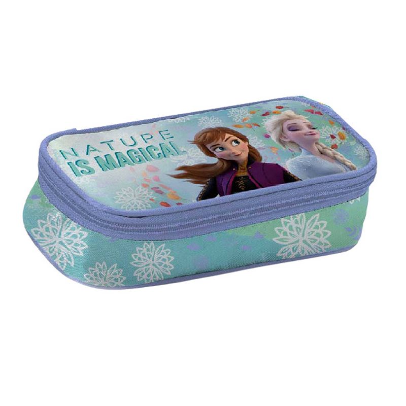 Foto van Disney etui frozen 22 x 5 x 9 cm meisjes polyester blauw