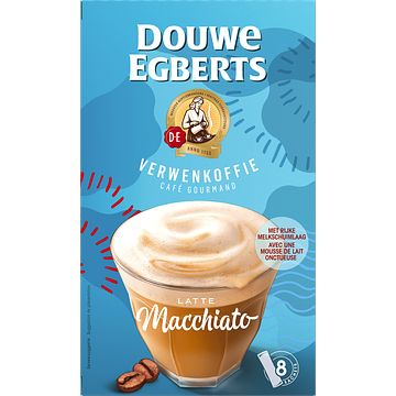 Foto van Douwe egberts latte macchiato oploskoffie 8 stuks bij jumbo