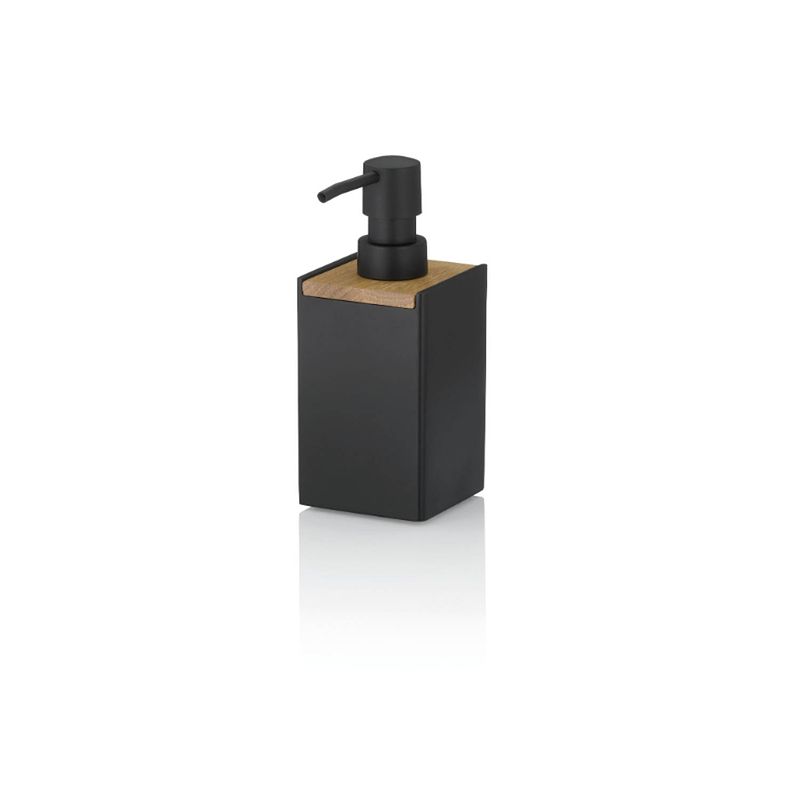 Foto van Kela - zeepdispenser, hout, zwart - kela cube