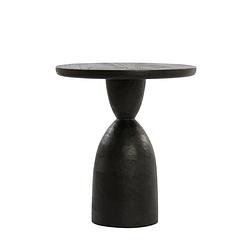 Foto van Side table 40x50 cm torir mango wood matt black