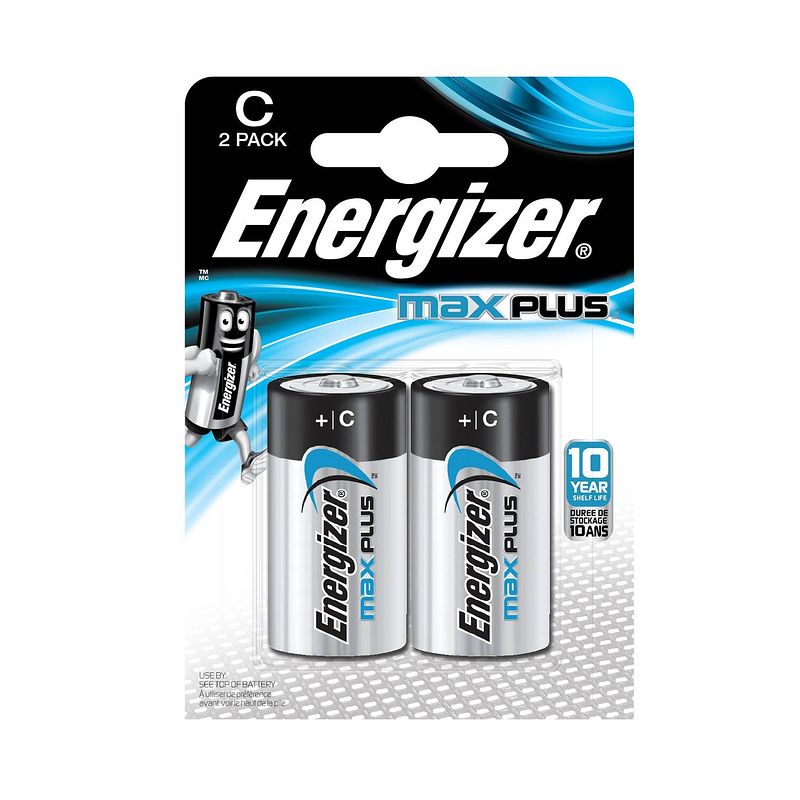 Foto van Energizer batterijen max plus c 2 stuks