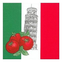 Foto van 50x italie landen thema servetten - feestservetten