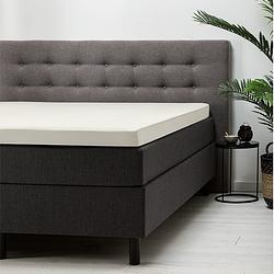 Foto van Fresh & co topper hoeslaken - katoen 180 x 210/220 cm, kleur: creme