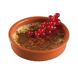 Foto van 12x creme brulee schaaltjes terracotta 13 cm - serveerschalen