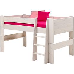 Foto van Molly kids bed 90x200 cm, wit gewaxt.