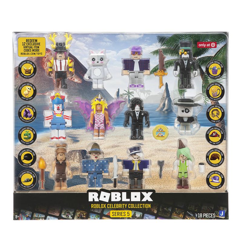 Foto van Roblox celebrity collection figuren met 12 karakters