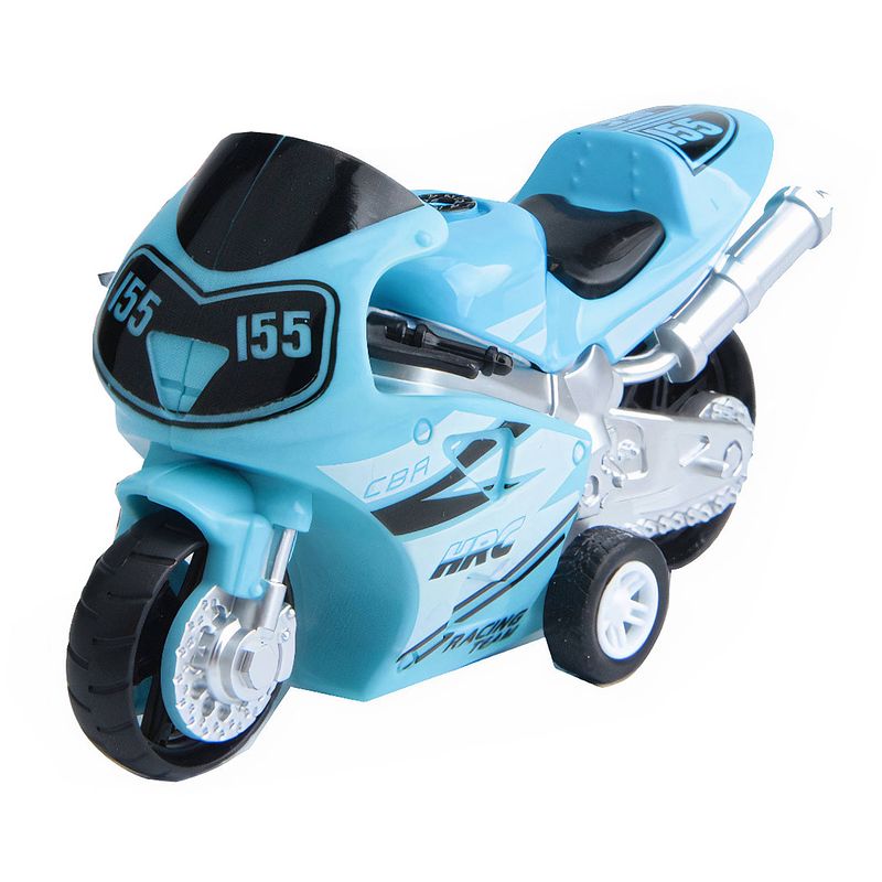 Foto van Luna motor modern city junior 12 cm staal blauw