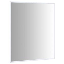 Foto van The living store spiegel minimalistisch pvc frame - 80 x 60 cm - wit