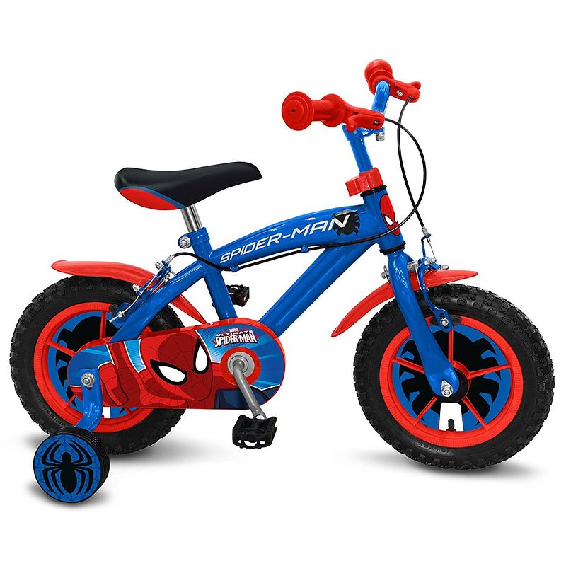 Foto van Spider-man 14 inch 23,5 cm jongens v-brake blauw/rood