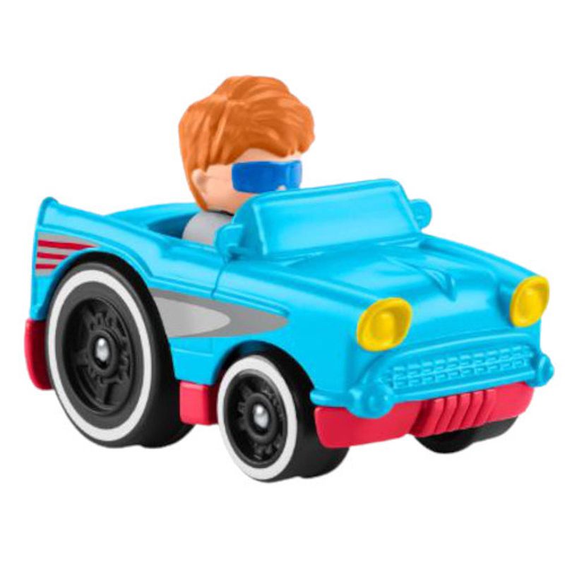 Foto van Fisher-price speelgoedauto wheelies cabrio junior blauw/rood