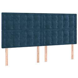 Foto van The living store hoofdbord - 160x118/128 cm - donkerblauw