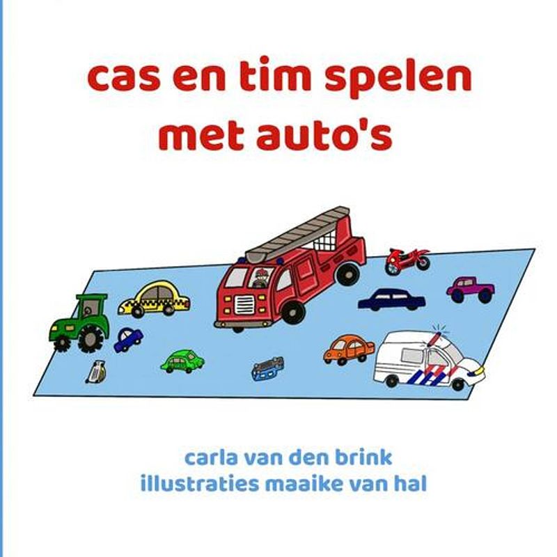 Foto van Cas en tim spelen met auto's