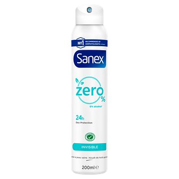 Foto van Sanex zero% invisible deodorant spray 200ml bij jumbo