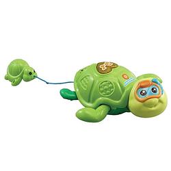 Foto van Vtech badspeelgoed schildpad junior 25 cm groen 2-delig (nl)
