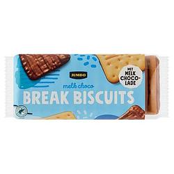 Foto van Jumbo melk choco break biscuits 295g