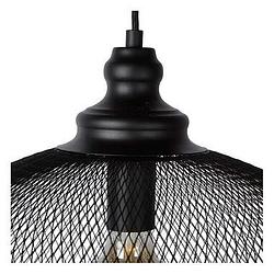 Foto van Lucide hanglamp mesh - zwart - ø49,5x181 cm - leen bakker
