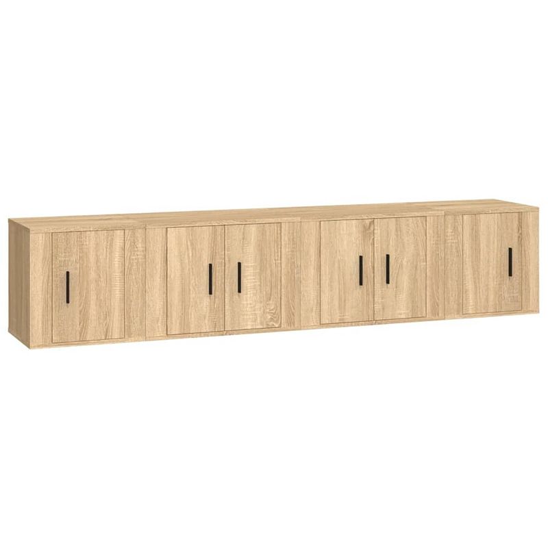 Foto van The living store televisiekastenset - sonoma eiken - 57 x 34.5 x 40 cm - stijlvol design