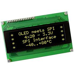 Foto van Display visions oled-display geel-groen 5.55 mm 3.3 v aantal cijfers: 4 eaw204-xlg