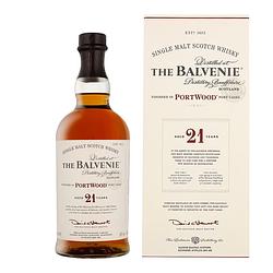 Foto van Balvenie 21 years portwood 70cl whisky + giftbox