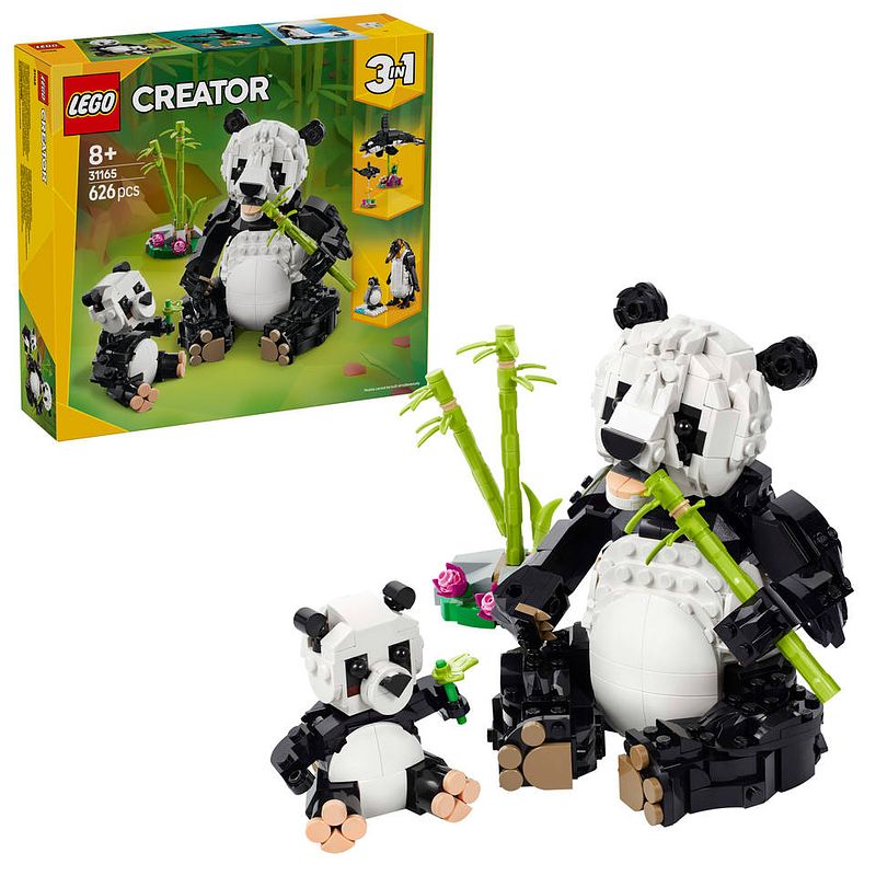 Foto van Lego creator 3-in-1 wilde dieren: pandafamilie 31165