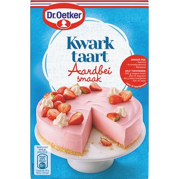 Foto van Dr. oetker kwarktaart aardbei smaak 440g bij jumbo