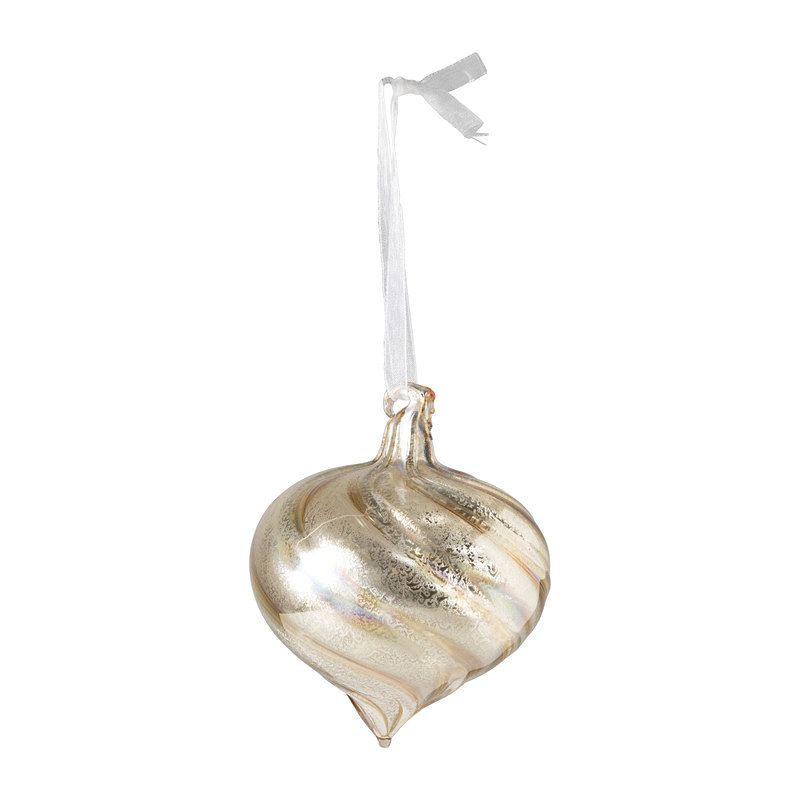 Foto van Kerstbal marble goud - diverse varianten - ⌀8 cm