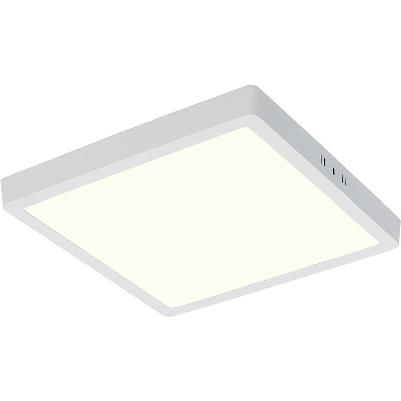 Foto van Led paneel - 30x30 natuurlijk wit 4200k - 28w opbouw vierkant - mat wit - flikkervrij