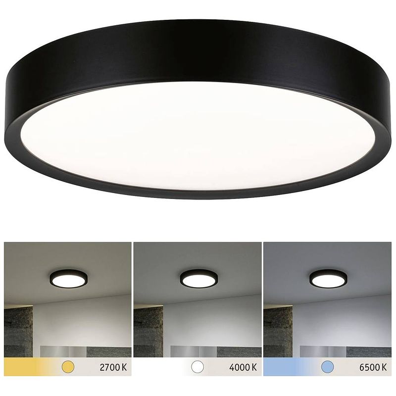 Foto van Paulmann 71086 tega led-plafondlamp led 22.5 w zwart (mat)