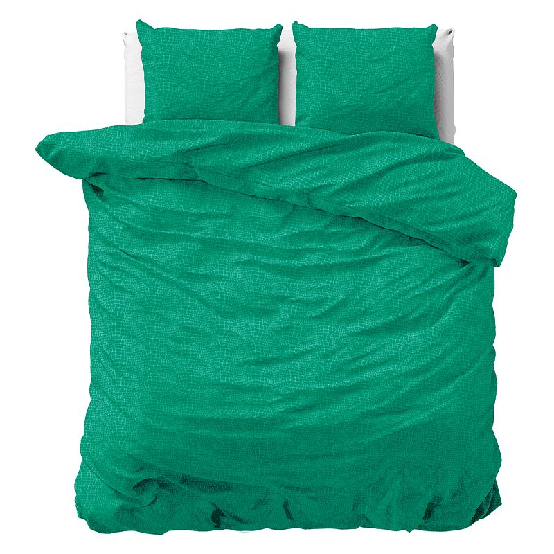 Foto van Zensation salerno - ultra groen dekbedovertrek lits-jumeaux (240 x 220 cm + 2 kussenslopen) dekbedovertrek