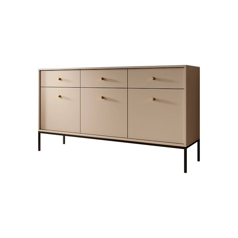 Foto van Meubella dressoir moreno - beige - 154 cm