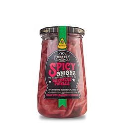 Foto van Spicy onions barbecue pickles 325gram - grate goods - original