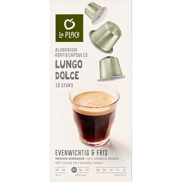 Foto van 3 voor € 6,00 | la place koffiecups lungo dolce 10 stuks aanbieding bij jumbo