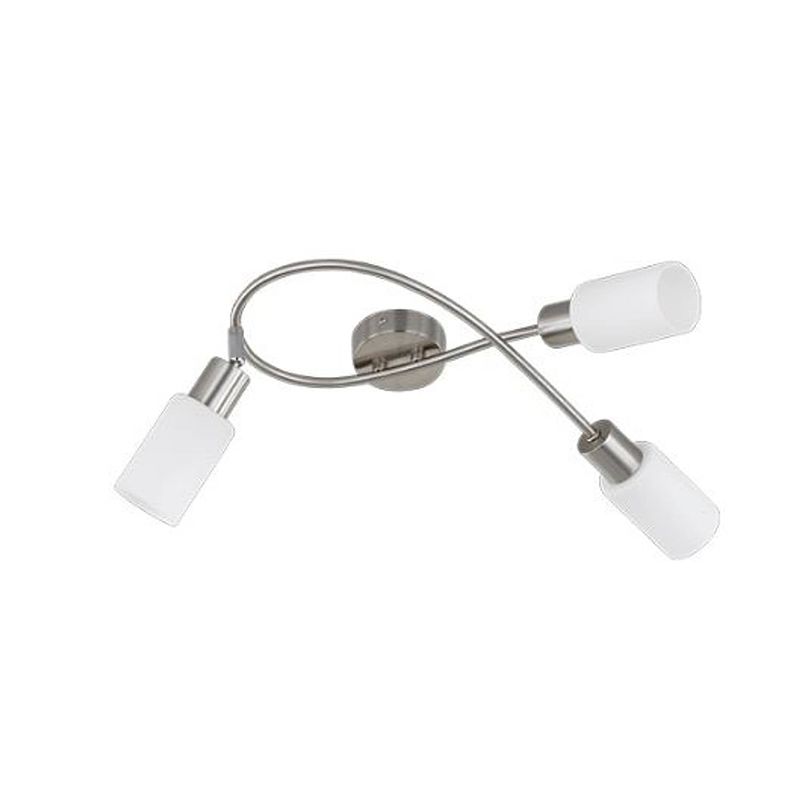 Foto van Trio plafondlamp mars 45 x 31 x 22 cm 3x e14 nikkel 40w zilver