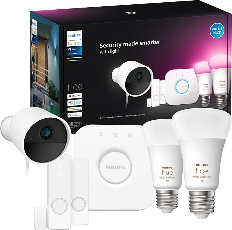 Foto van Philips hue secure starterkit - white and color - e27