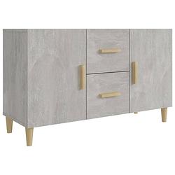 Foto van Vidaxl dressoir 100x36x60 cm bewerkt hout betongrijs