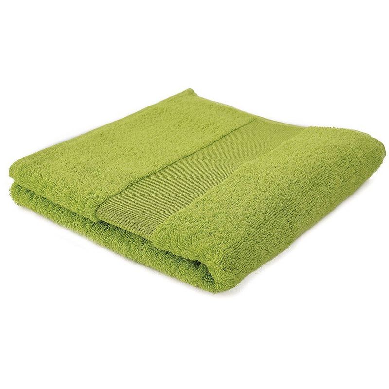 Foto van Arowell badhanddoek badlaken 100 x 50 cm - 500 gram - lichtgroen - 3 stuks