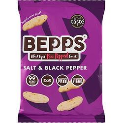 Foto van Bepps black eyed pea popped snacks salt & black pepper 23g bij jumbo
