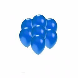 Foto van 100x mini ballonnen blauw metallic - ballonnen