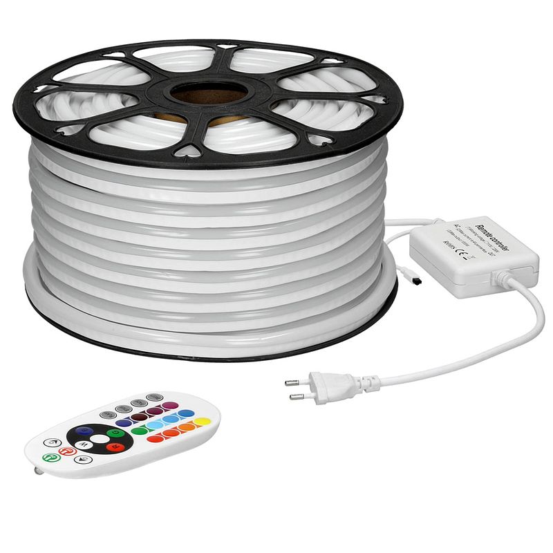 Foto van Neon led strip 20 m, rgb, waterdicht - 60 led per meter