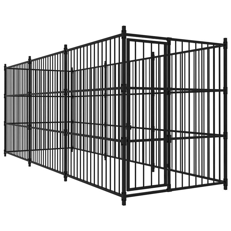 Foto van Vidaxl hondenkennel voor buiten 450x150x185 cm