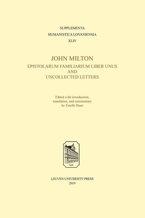 Foto van John milton, epistolarum familiarium liber unus and uncollected letters - estelle haan - ebook