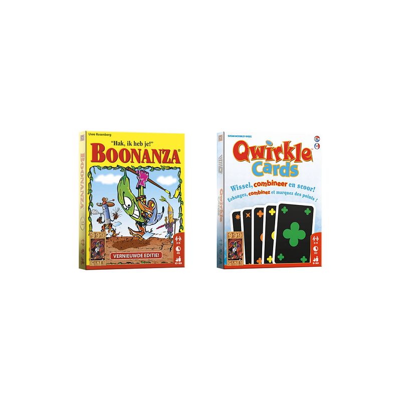 Foto van Spellenbundel - kaartspellen - 2 stuks - boonanza & qwirkle kaartspel