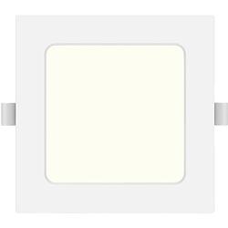 Foto van Led downlight pro - aigi trinko - inbouw vierkant 6w - natuurlijk wit 4000k - mat wit - kunststof - 120mm