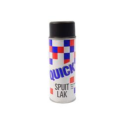 Foto van Spuitverf mat zwart sneldrogend 1x spuitbus - quick - spuitlak - mat zwart 400ml